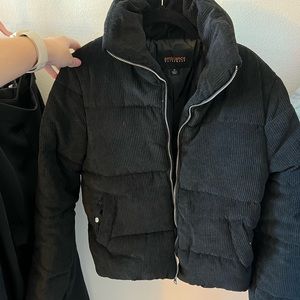 Black puffer jacket